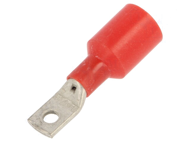 Uiteinde: buis; M5; Ø: 5,2mm; 25mm2; klemmen; voor draad; geïsoleerd Uiteinde: buis; M5; Ø: 5,2mm; 25mm2; klemmen; voor draad; geïsoleerd